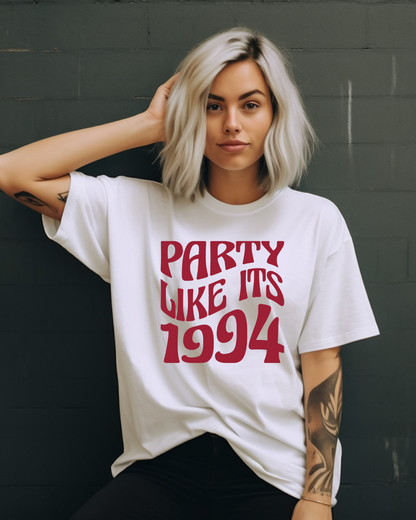 Party Like It's 1994 Arkansas Basketball Adult Tee (RED)