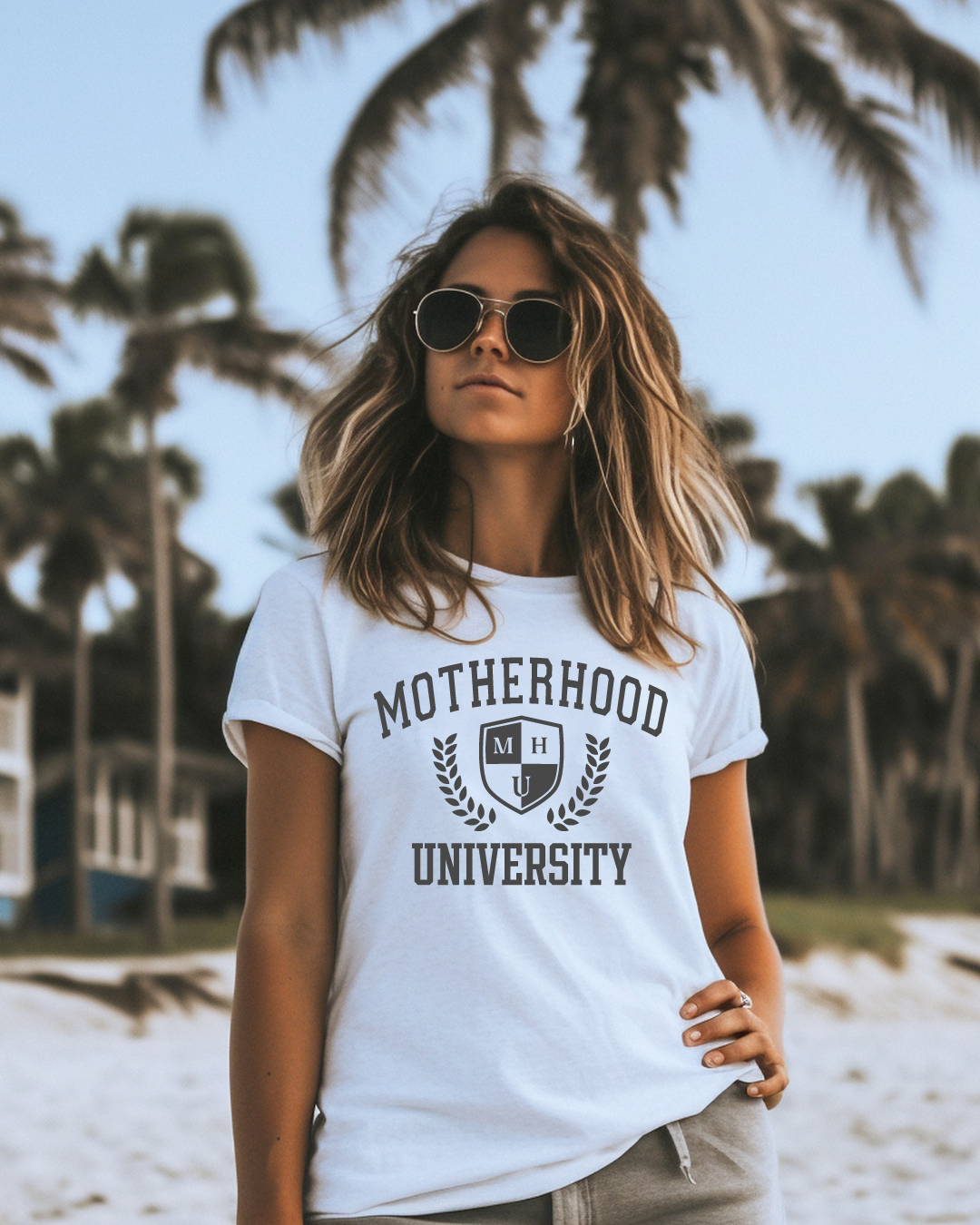 Motherhood University Mom Adult Tee
