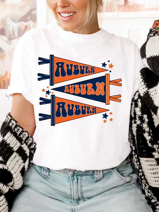 Auburn Pennants Adult Graphic Tee
