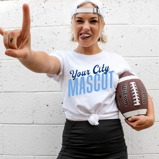 CUSTOM Your City and Mascot Adult Graphic Tee