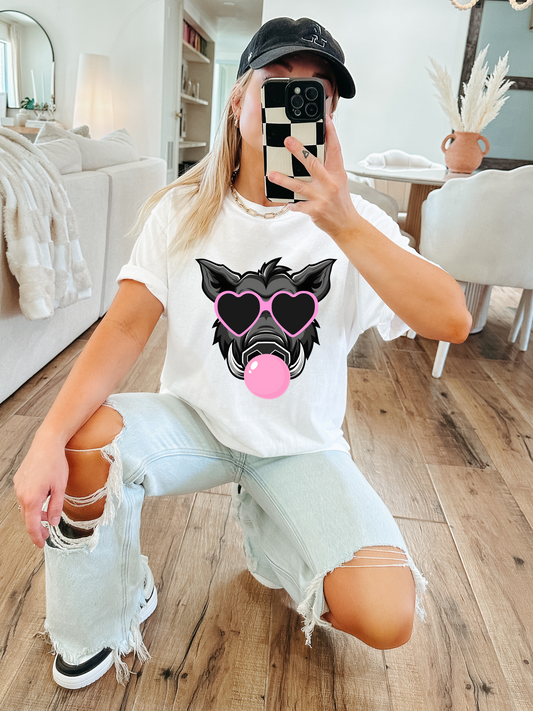 Arkansas Razorback Bubble Adult Graphic Tee