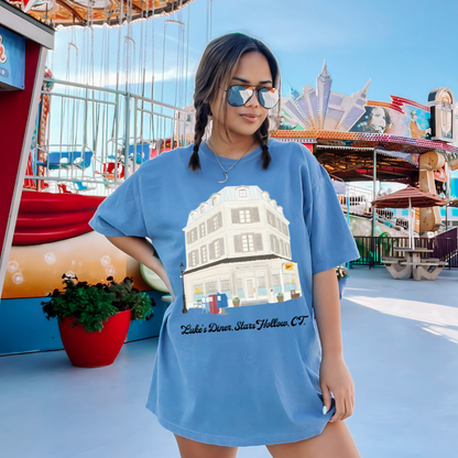 Luke's Diner Outline Gilmore Girls Adult Graphic Tee