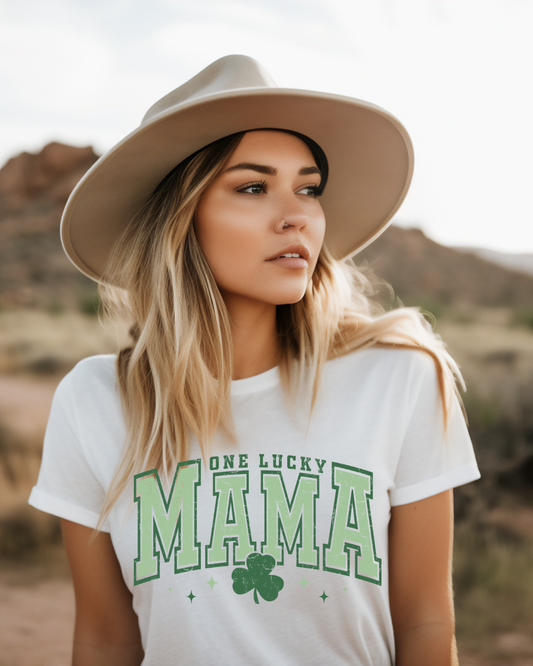 One Lucky Mama Lucky Adult Tee