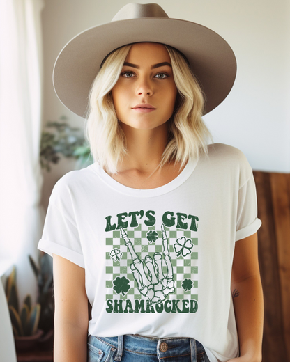 Let's Get Shamrocked Lucky Adult Tee