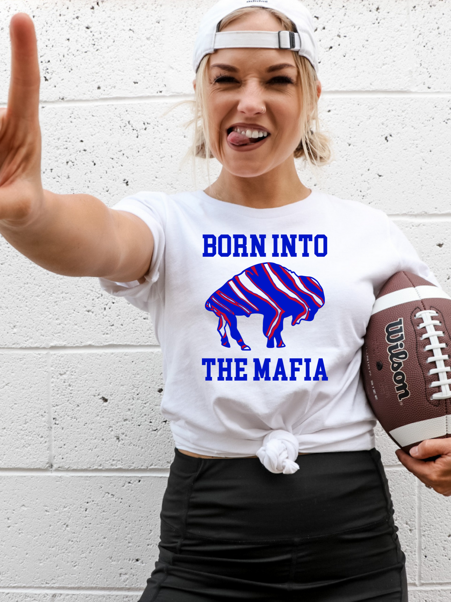 Born Into The Mafia Bills Adult Graphic Tee