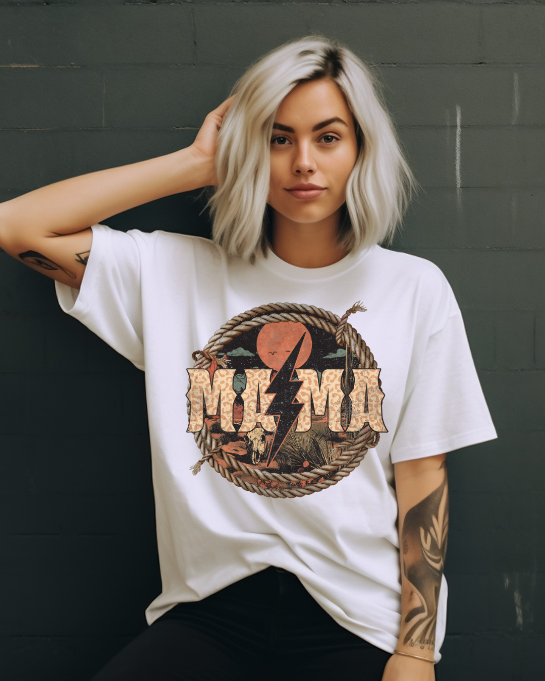 Western Mama Mom Adult Tee