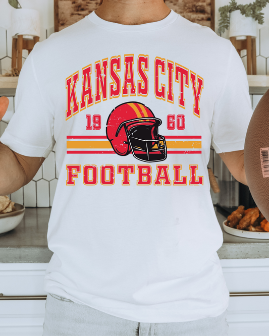 Retro Kansas City Football Chiefs Adult Graphic Tee