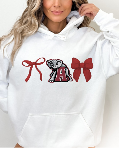 Alabama Bows Adult Graphic Hoodie