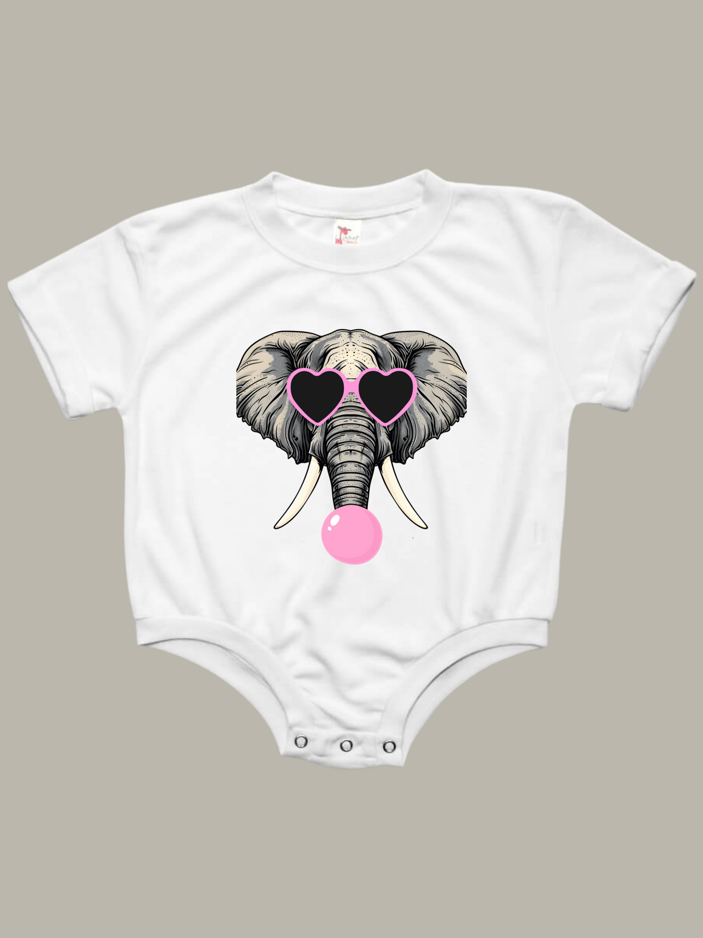 Alabama Elephant Bubble Baby Bubble Romper