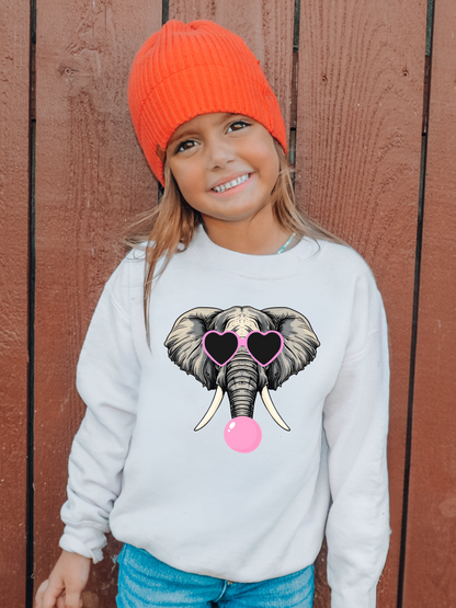 Alabama Elephant Bubble Youth Graphic Sweatshirt