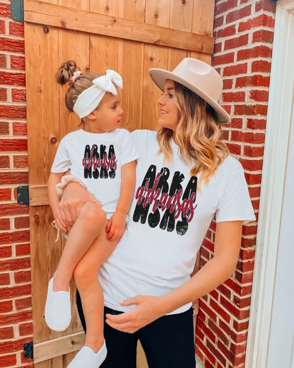 Arkansas Cursive Adult Graphic T-Shirt