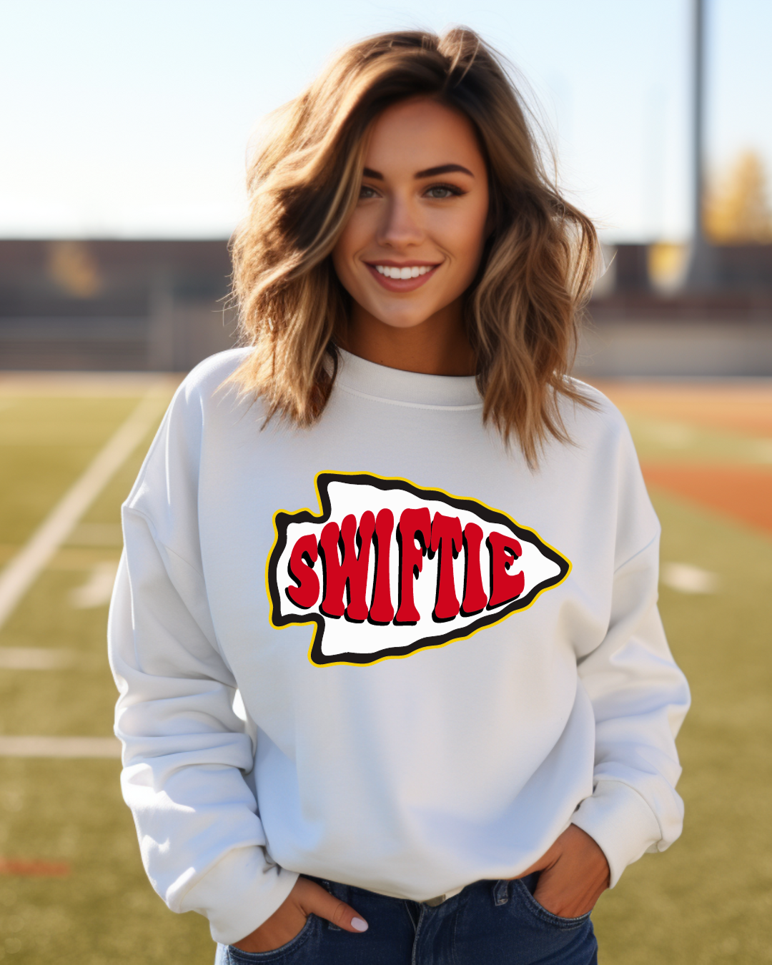 Arrowhead Swiftie NFL X Taylor Adult Graphic Crewneck Pullover