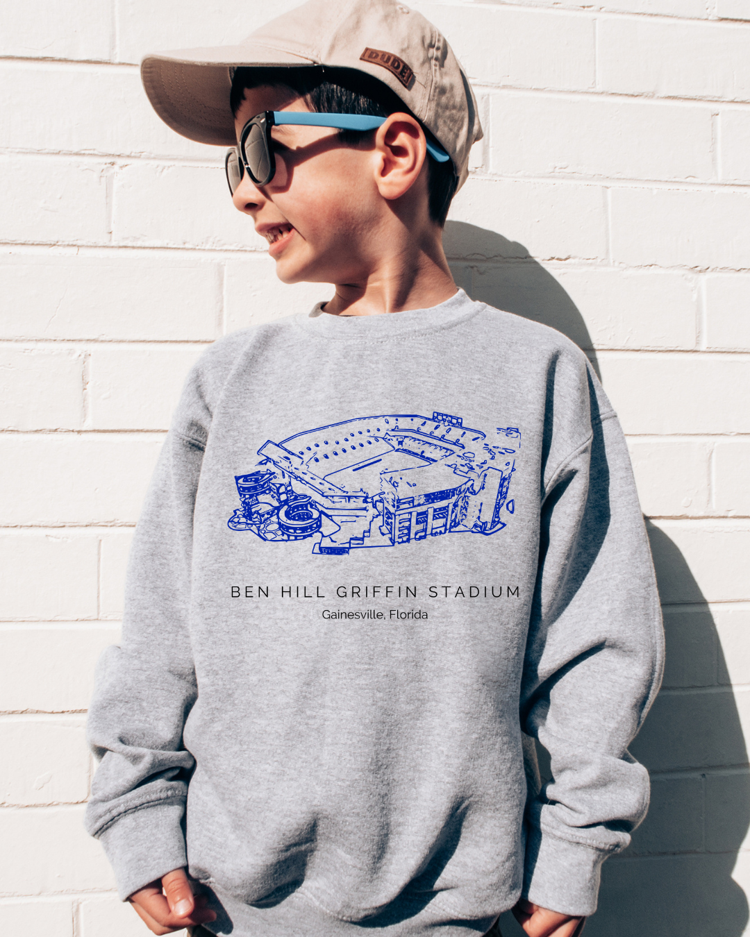 Ben Hill Florida Gators Stadium "The Swamp" Youth Crewneck Pullover