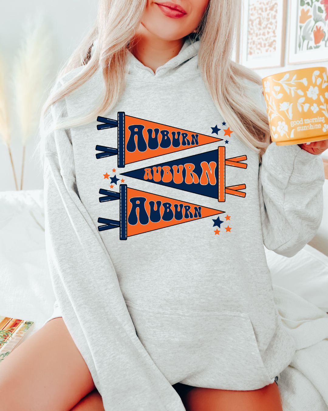Auburn Pennants Adult Graphic Hoodie