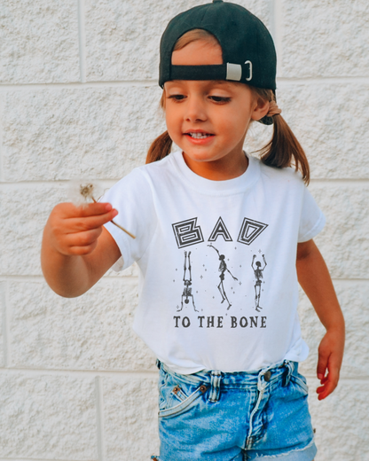 Bad To The Bone Spooky Youth Graphic Tee