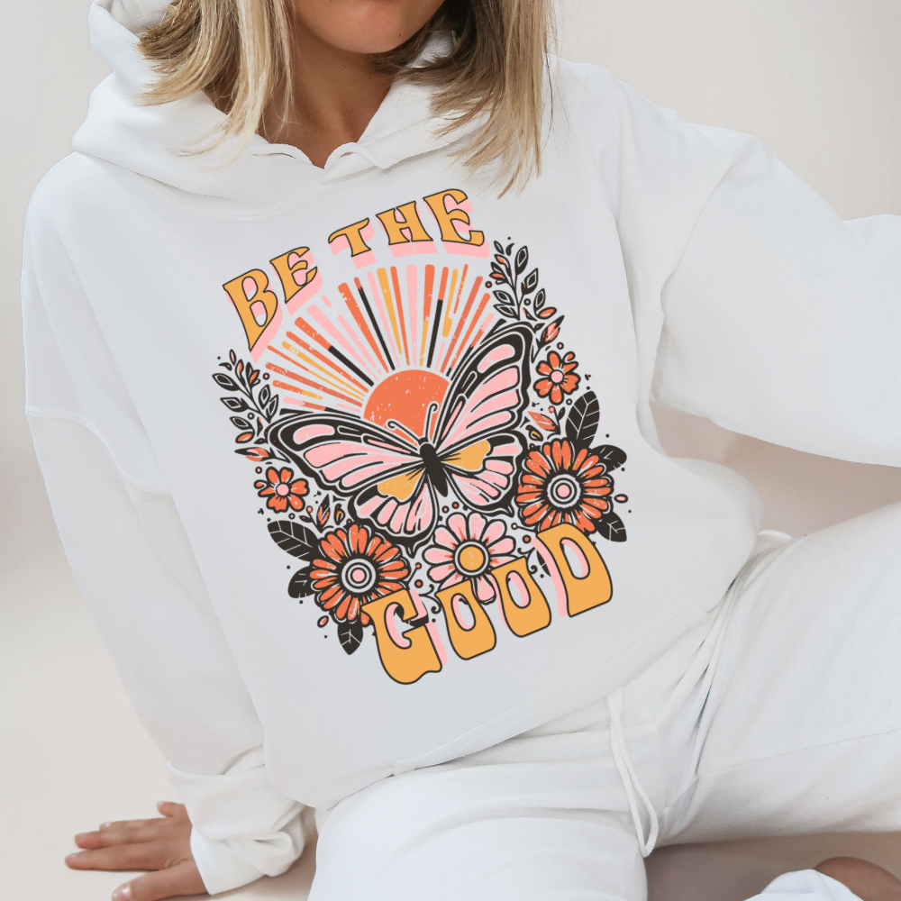 Be The Good Butterfly Adult Graphic Hoodie