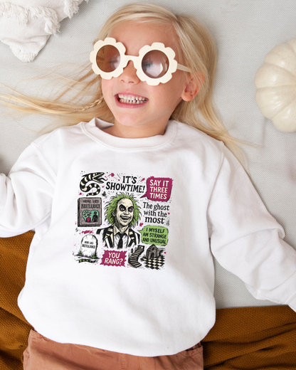 Beetle Juice Collage Toddler Graphic Sweatshirt