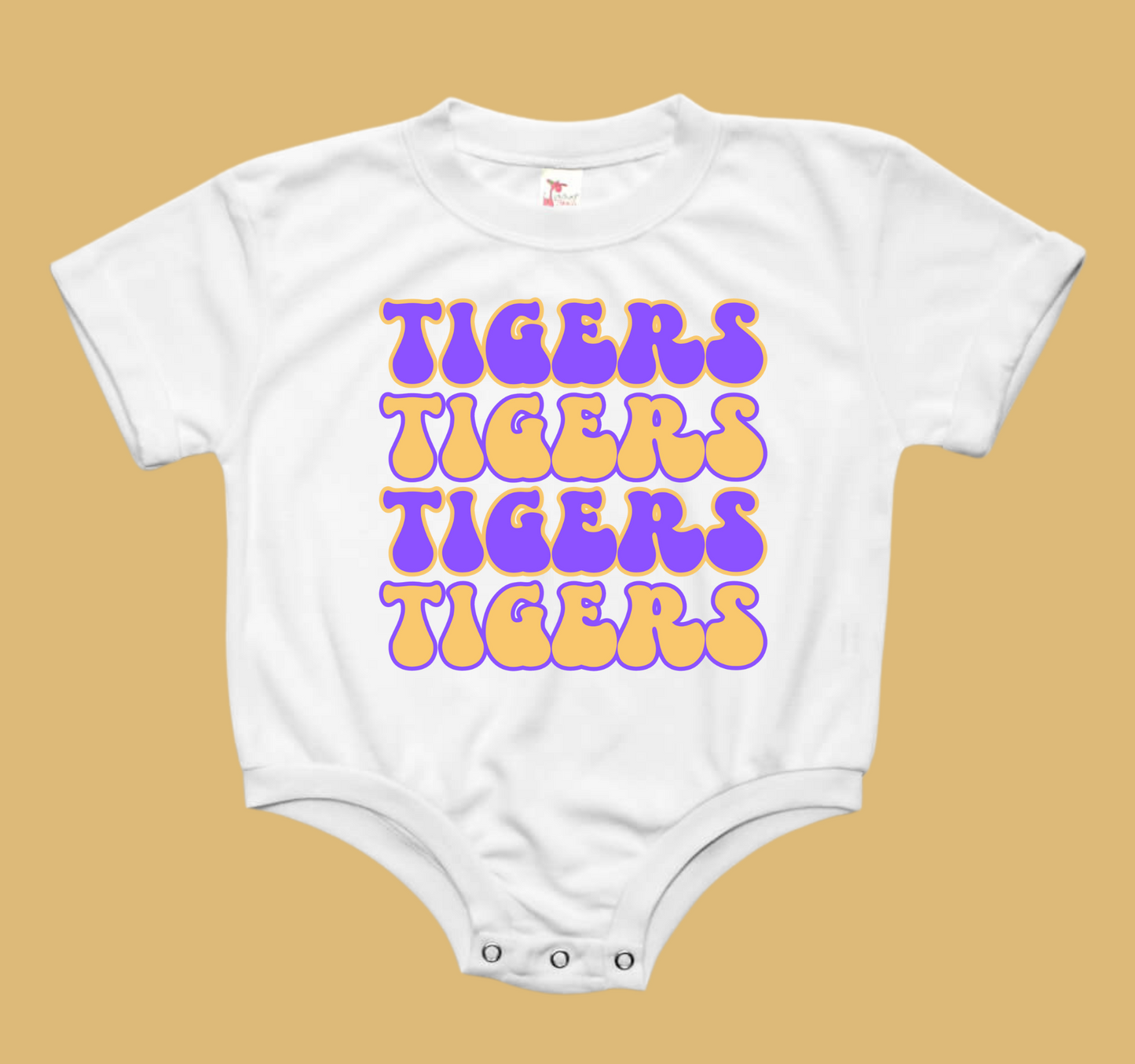 TIGERS TIGERS TIGERS Baby Bubble Romper Tee Shirt