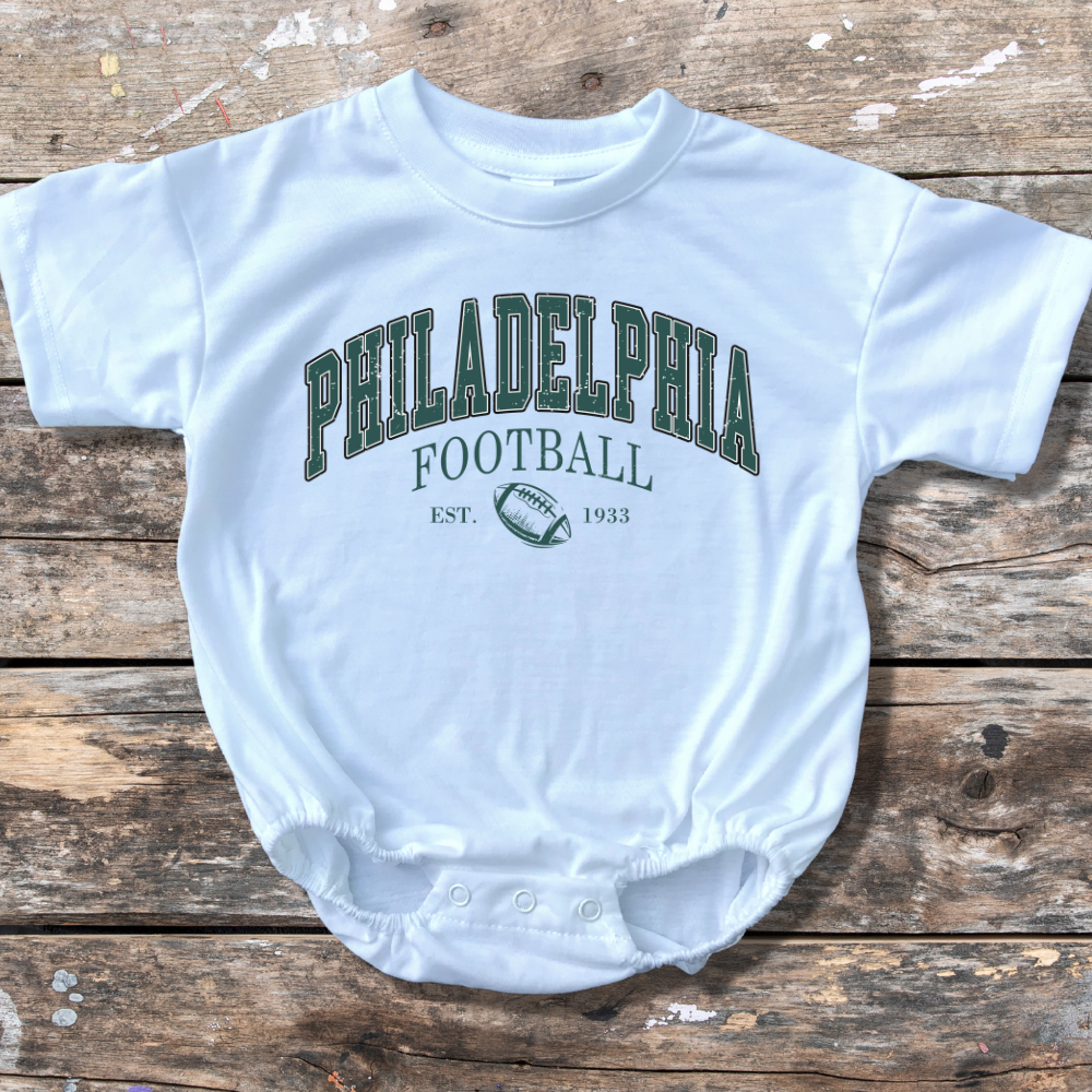 Philadelphia Eagles Football 1933 Baby Bubble Romper