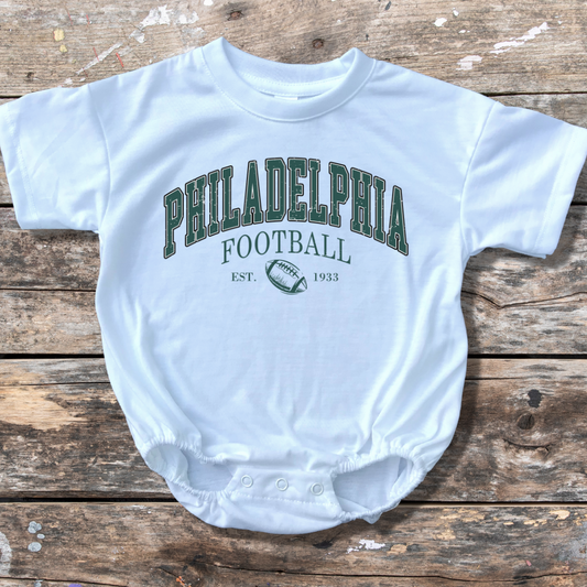 Philadelphia Eagles Football 1933 Baby Bubble Romper