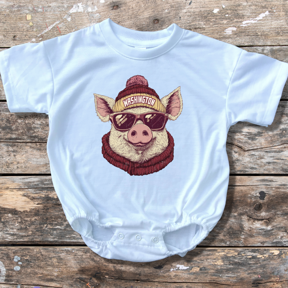 Washington Commanders Beanie Baby Bubble Romper