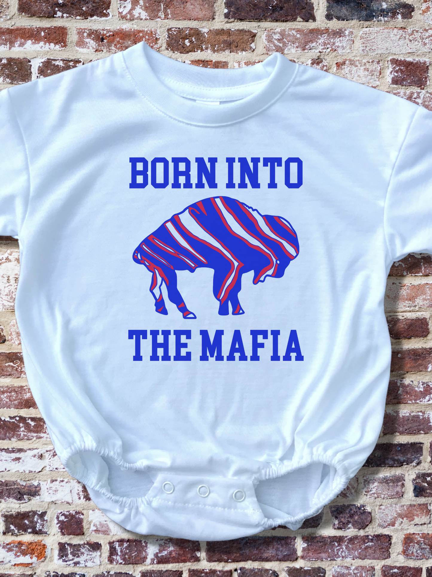 Born Into The Mafia Bills Baby Bubble Romper