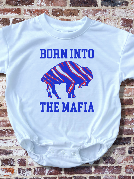 Born Into The Mafia Bills Baby Bubble Romper