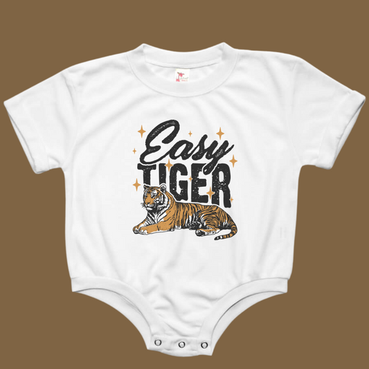 Easy Tiger Retro Band Baby Bubble Romper