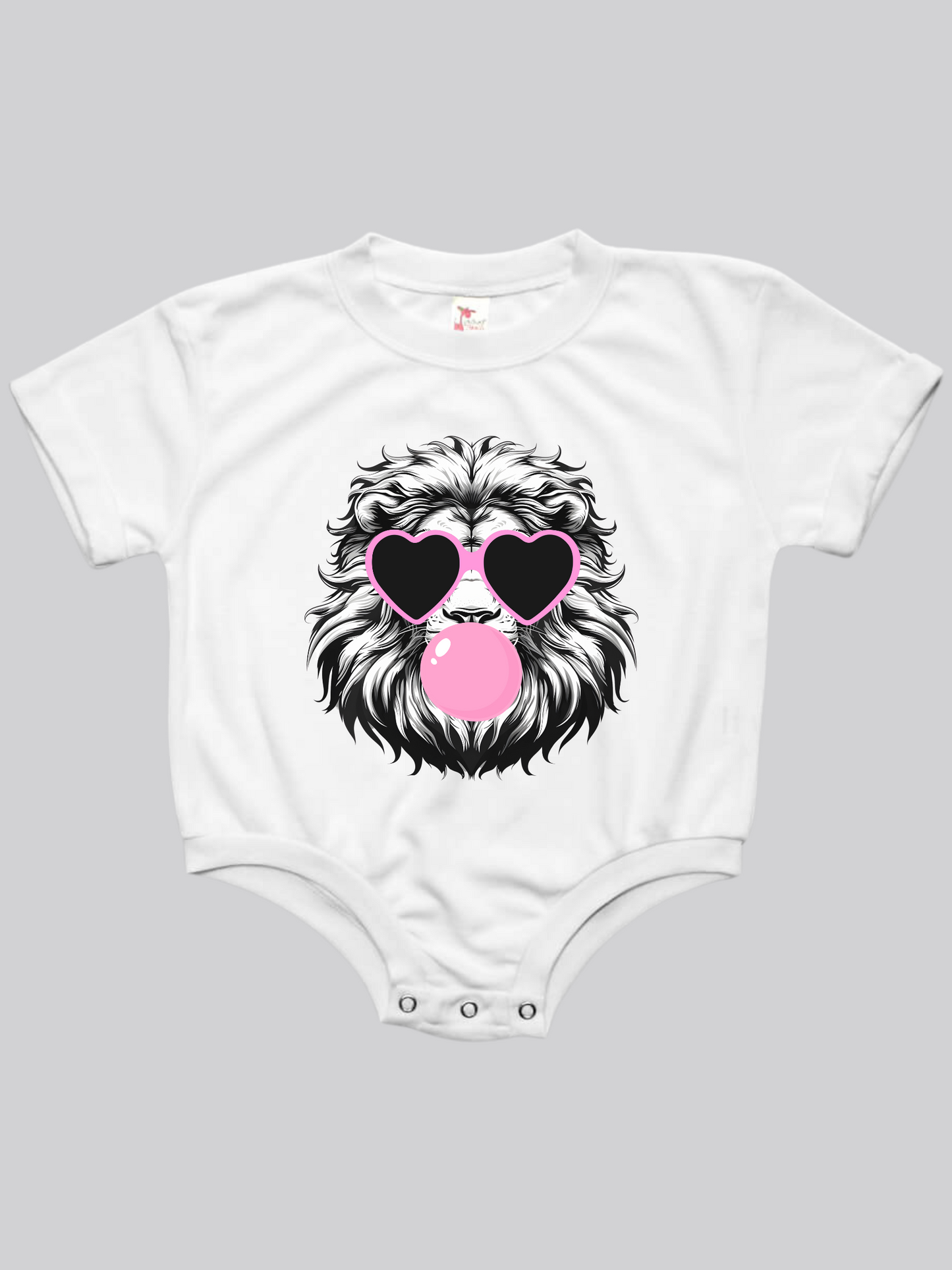Lion Bubbles Baby Bubble Tee Shirt Romper