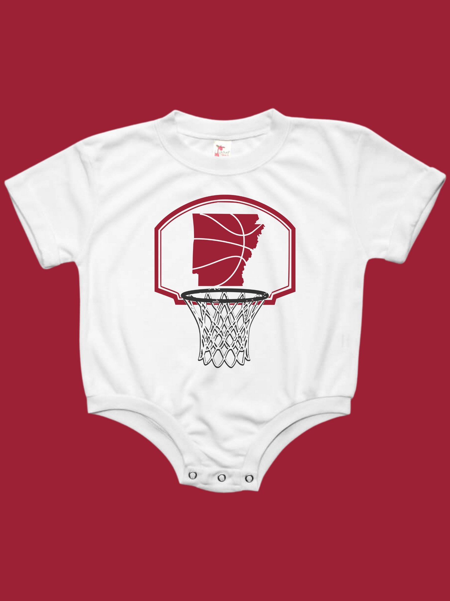 Arkansas Basketball Net Arkansas part 2 Baby Bubble Romper
