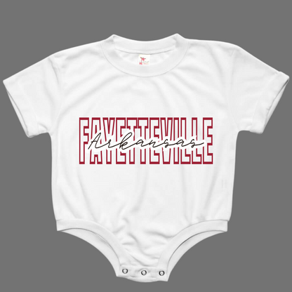 CUSTOM City and State Baby Bubble Romper