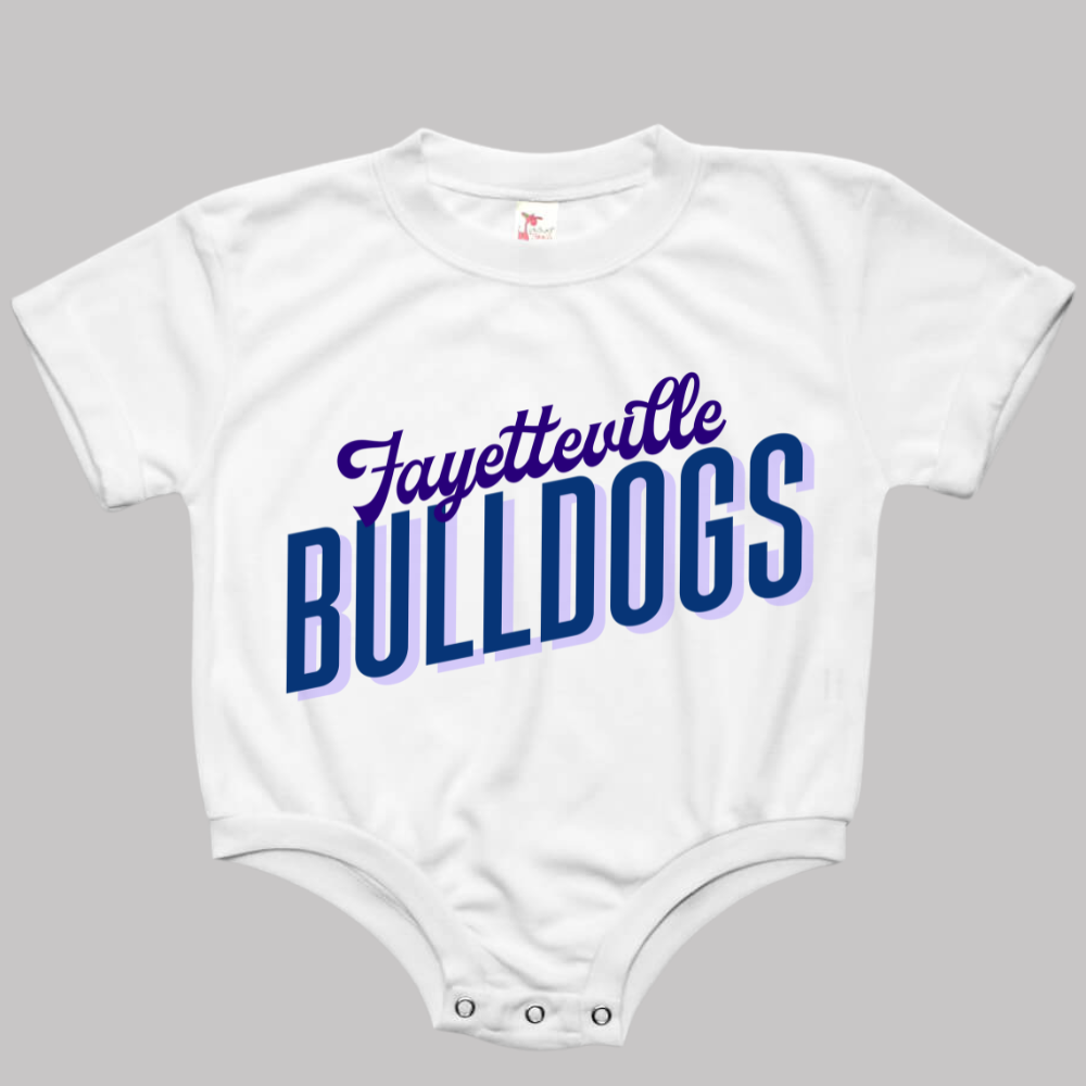 CUSTOM City and Mascot Baby Bubble Romper