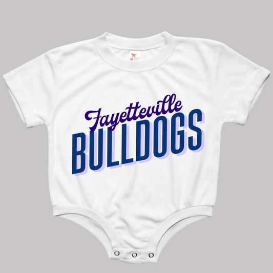 CUSTOM City and Mascot Baby Bubble Romper