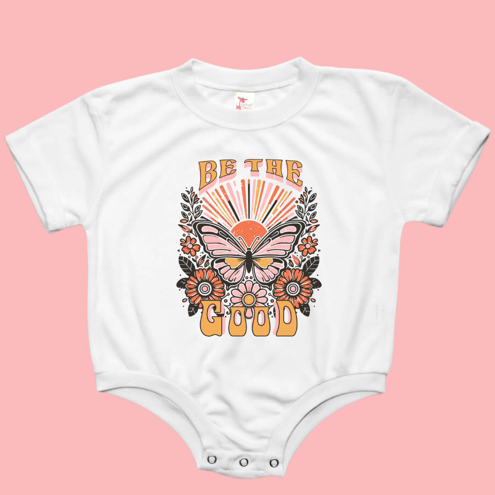 Be The Good Butterfly Baby Bubble Romper