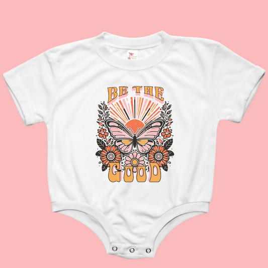 Be The Good Butterfly Baby Bubble Romper