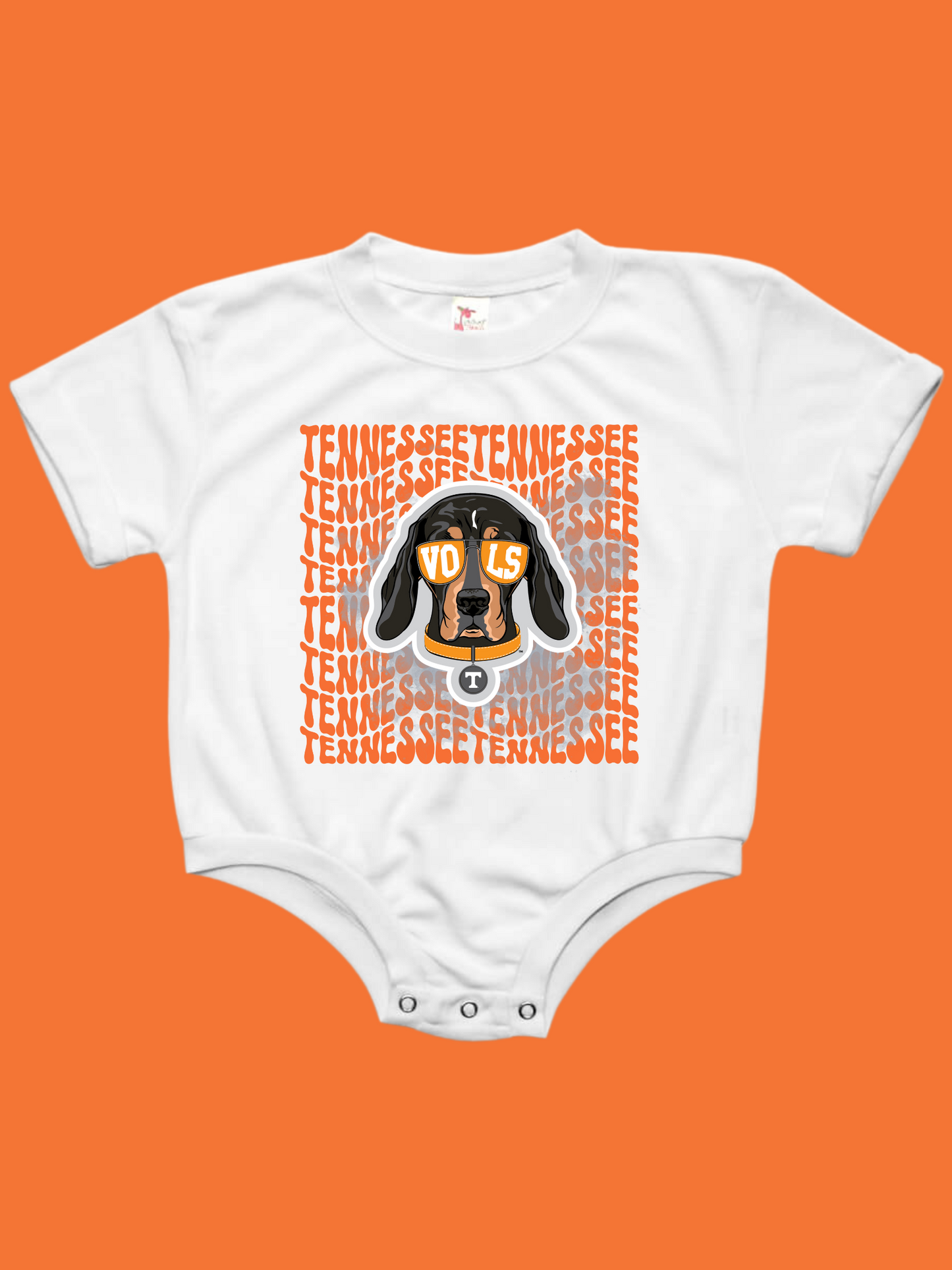 Tennessee Vols Smokey Baby Bubble Tee Shirt Romper