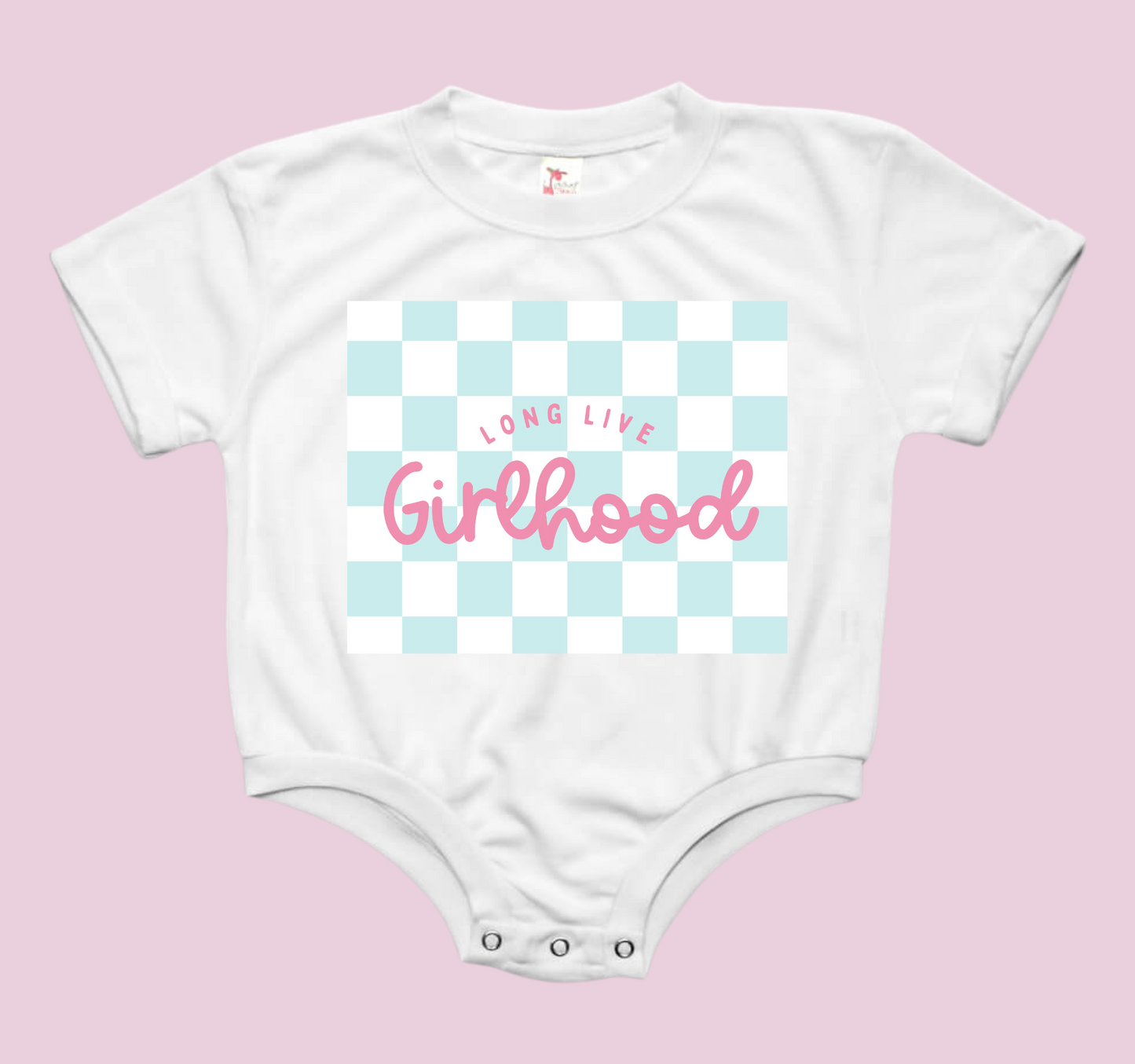 Long Live Girlhood Baby Bubble Tee Shirt Romper