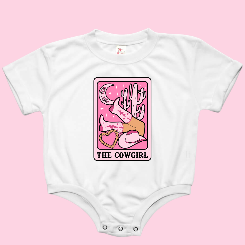 The Cowgirl Tarot Western Baby Bubble Romper