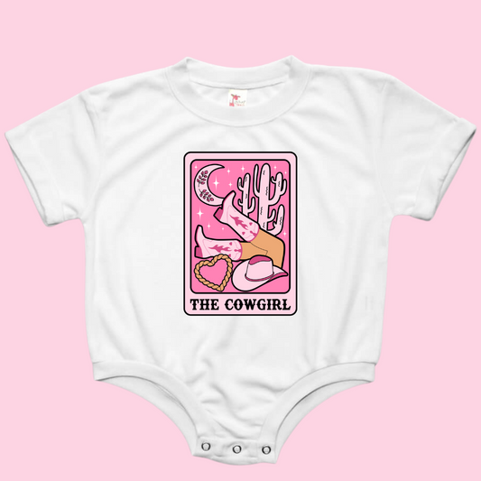 The Cowgirl Tarot Western Baby Bubble Romper