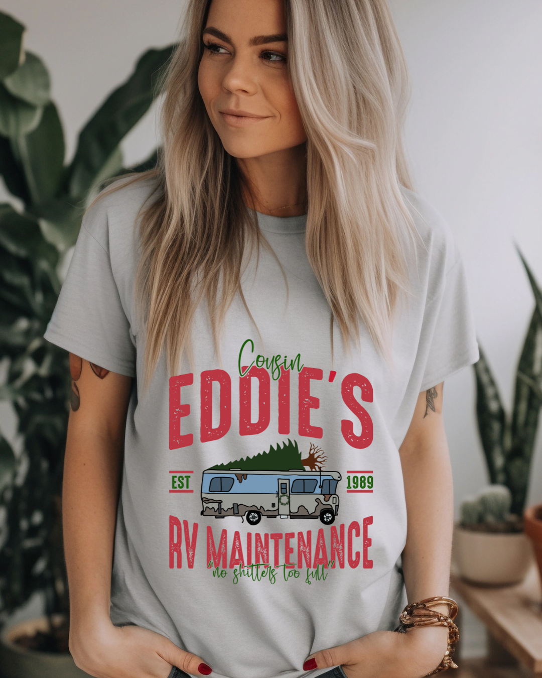 Cousin Eddie's RV Maintenance Christmas Adult Tee