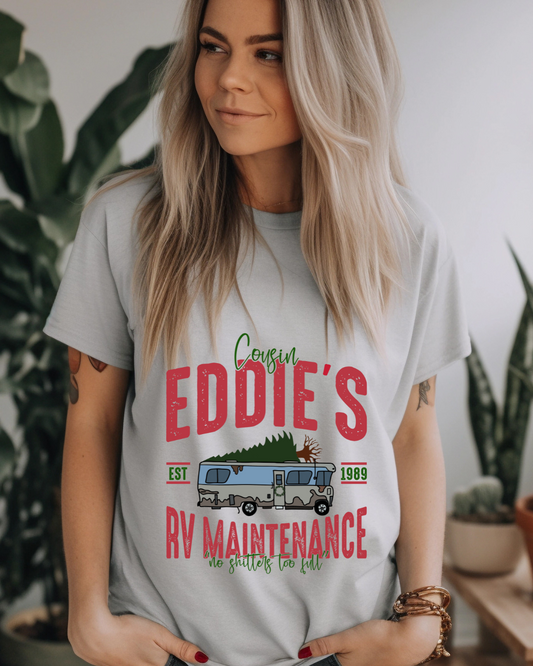 Cousin Eddie's RV Maintenance Christmas Adult Tee