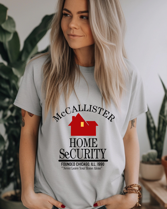 Home Alone- McCallister Home Security Christmas Adult Tee