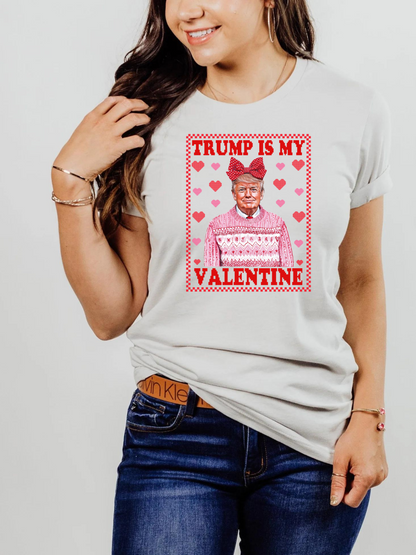 Sweater Trump Is My Valentine Adult Graphic Tee