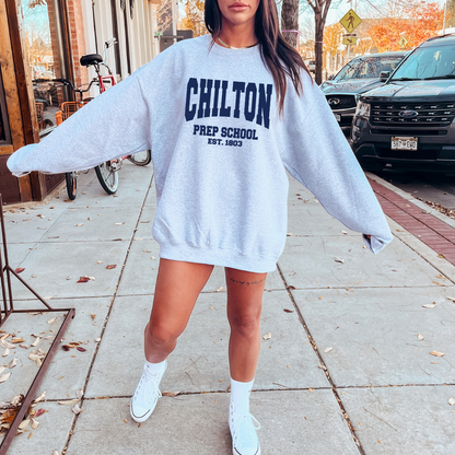 Chilton Prep Gilmore Girls Adult Graphic Crewneck Pullover
