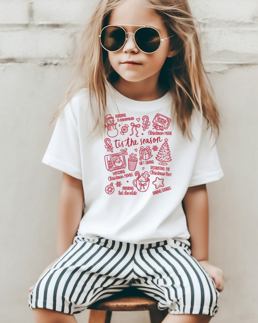 Christmas Doodle Youth Graphic Tee