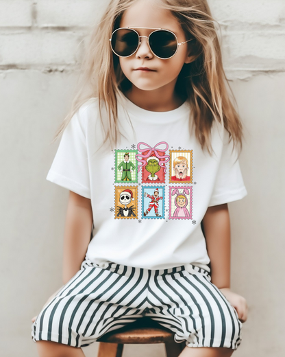 Christmas Stamps Youth Graphic Tee