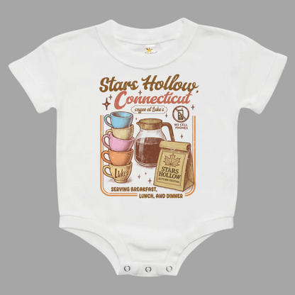 Coffee At Lukes Gilmore Girls Baby Bubble Romper