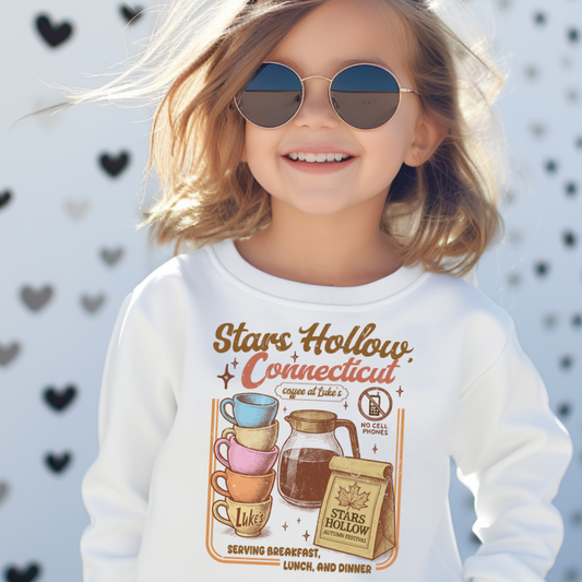 Coffee At Lukes Gilmore Girls Toddler Graphic Sweatshirt