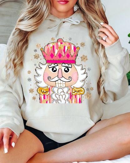 Colorful Coquette Glitter Nutcracker Adult Graphic Hoodie