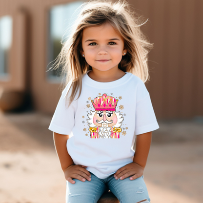 Colorful Coquette Glitter Nutcracker Toddler Graphic Tee